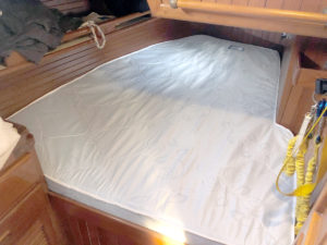 Image of an installed custom mattress.