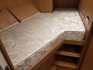 Image of a custom crew mattress v birth.